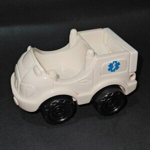 VTG Tupperware Tuppertoys Ambulance Vehicle Blue White